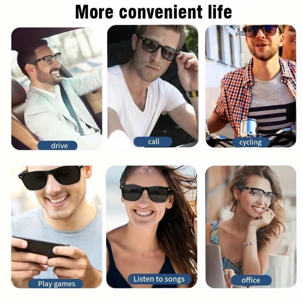 Smart Sunglasses Wireless Headset unisex model